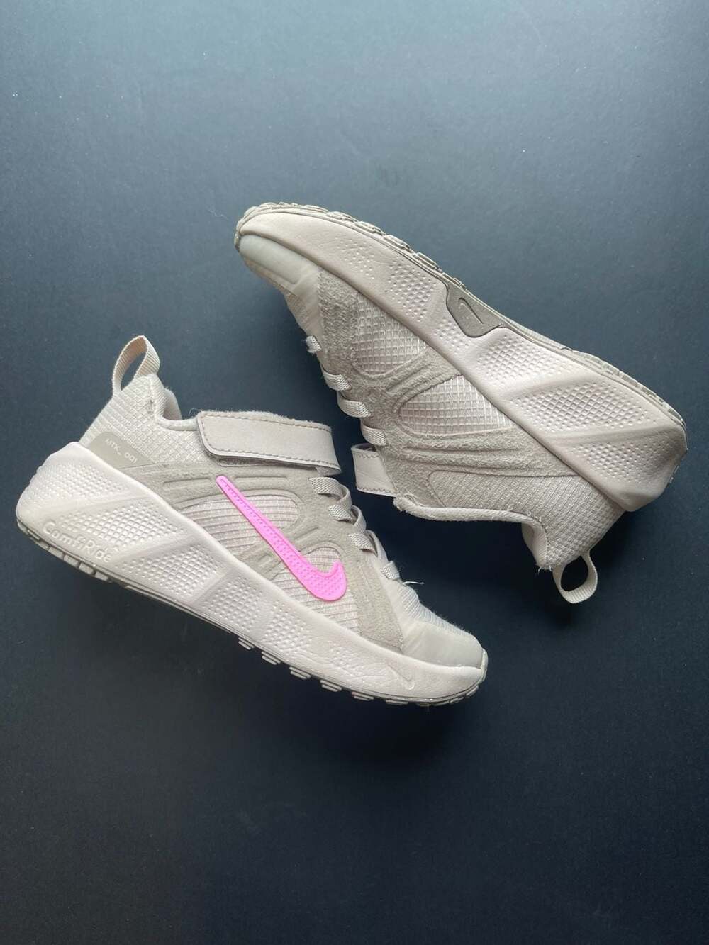 Nike Metro Tek "Silt Red/Malt/Pink Spell" Preschool Girls' Running Shoe